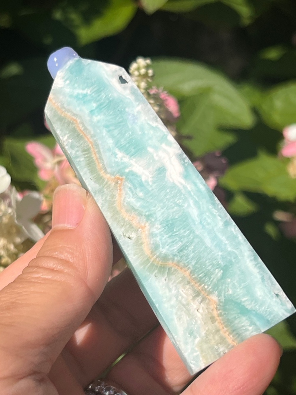Hemimorphite (6) tower | crystal